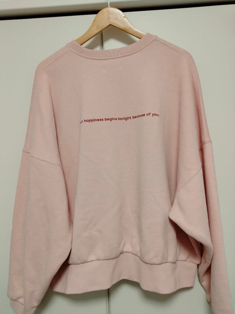 nissy naptime プルオーバーSWEAT PINK Mサイズ