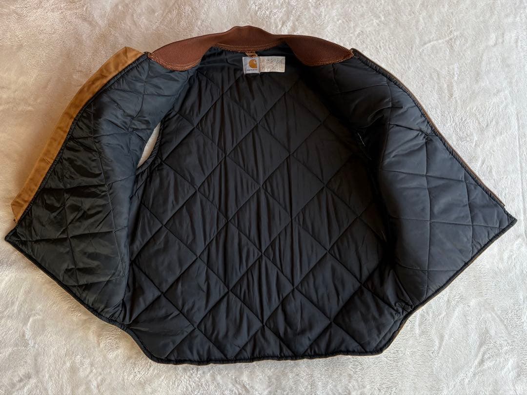 【星タグ】【80s90s】USA製 carhartt ダックベスト 腰ゴム XL