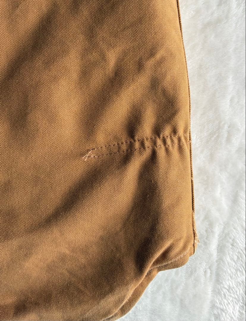 【星タグ】【80s90s】USA製 carhartt ダックベスト 腰ゴム XL