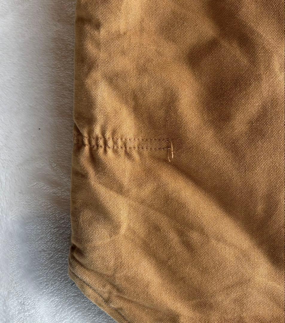 【星タグ】【80s90s】USA製 carhartt ダックベスト 腰ゴム XL