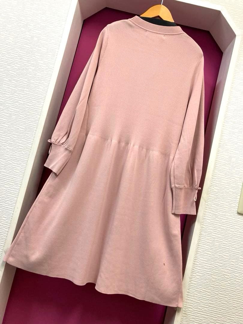 スーパービューティー♡前立てビジュー使いリブ編みVネックカーディガン