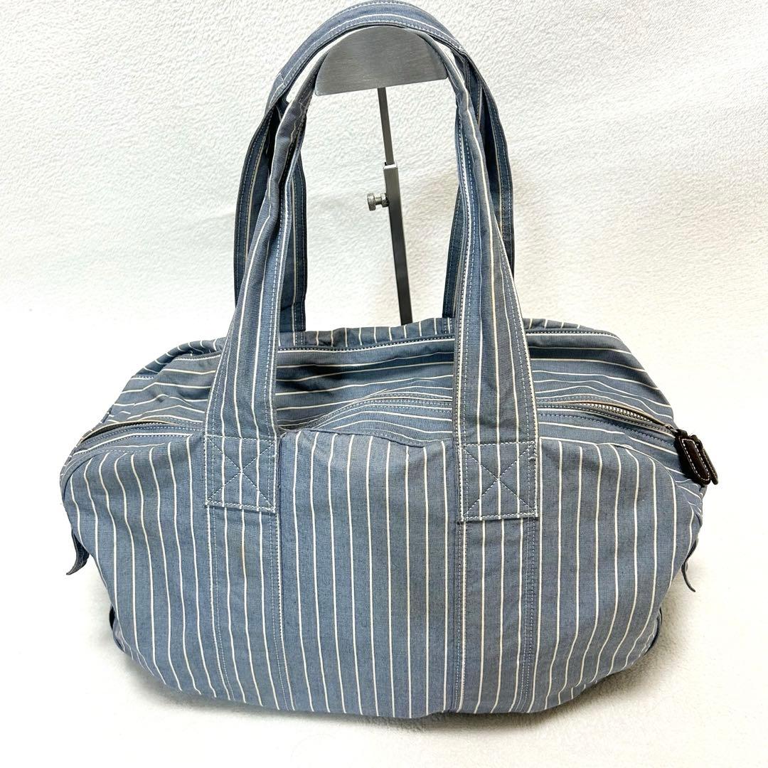 【希少】美品　PORTER 70周年記念 ボストンバッグ ストライプ　旅行