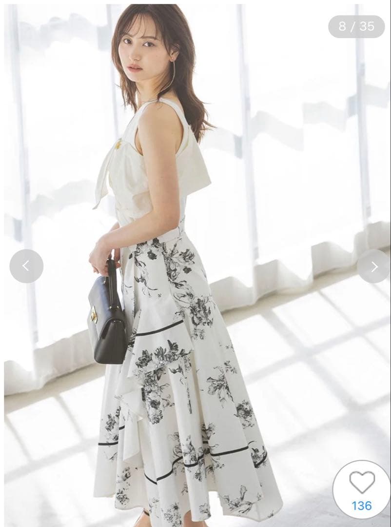 【即完売✨】ハンカチヘムスカート(FLOWER 0サイズ)