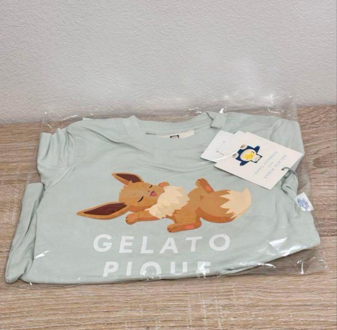 ポケモンスリープ‼️イーブイ接触冷感プリントTシャツ&ショートパンツセット80
