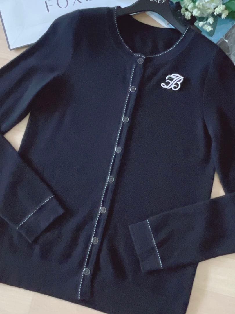極美品！FOXEYカシミア絹アンサンブル 38 Rene foxeyフォクシー