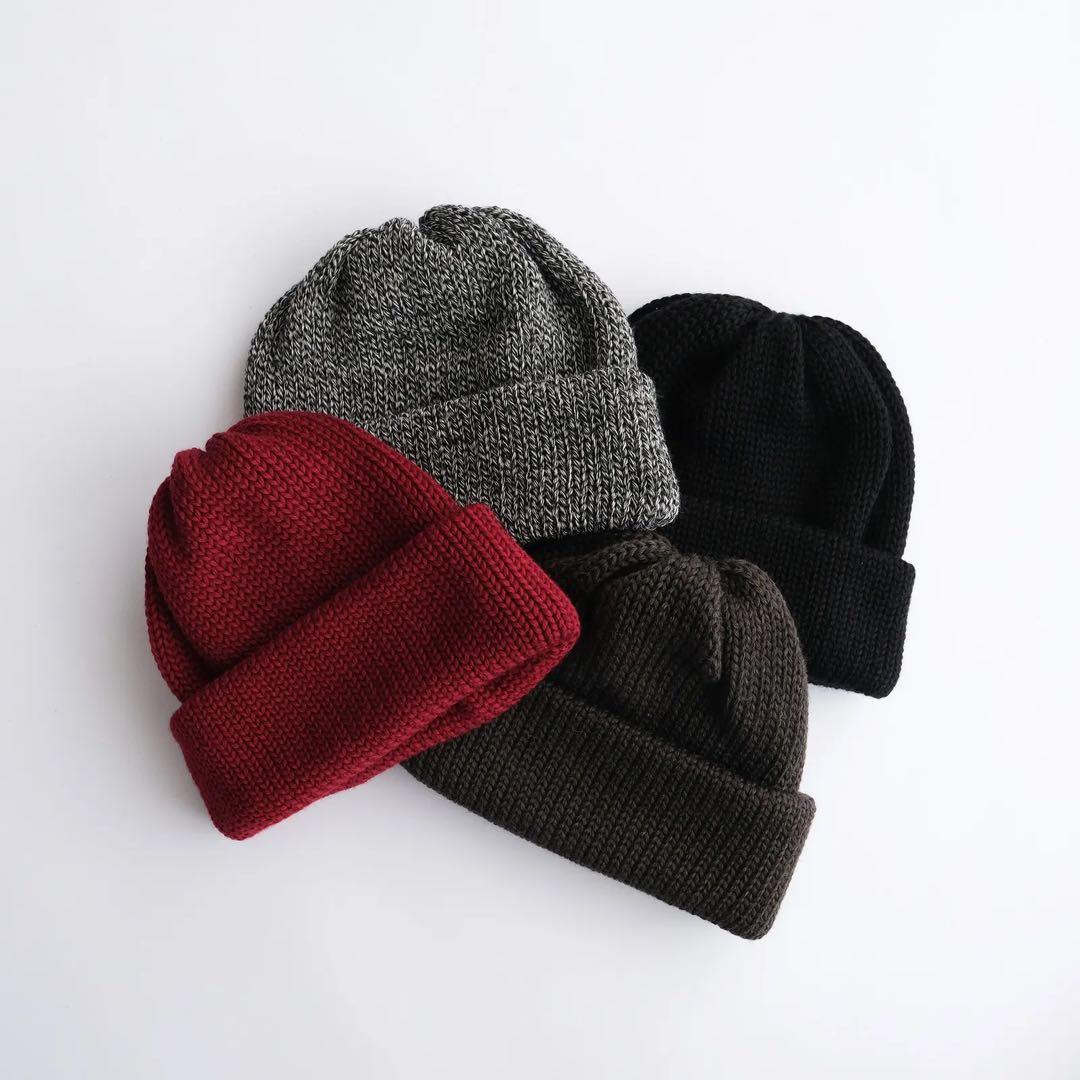 美品 COMESANDGOES カムズアンドゴーズ ニットキャップ　黒 25AW