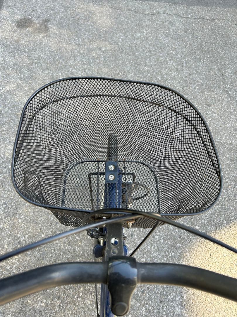東京都直接引き取り　青色シティサイクル 前カゴ付き