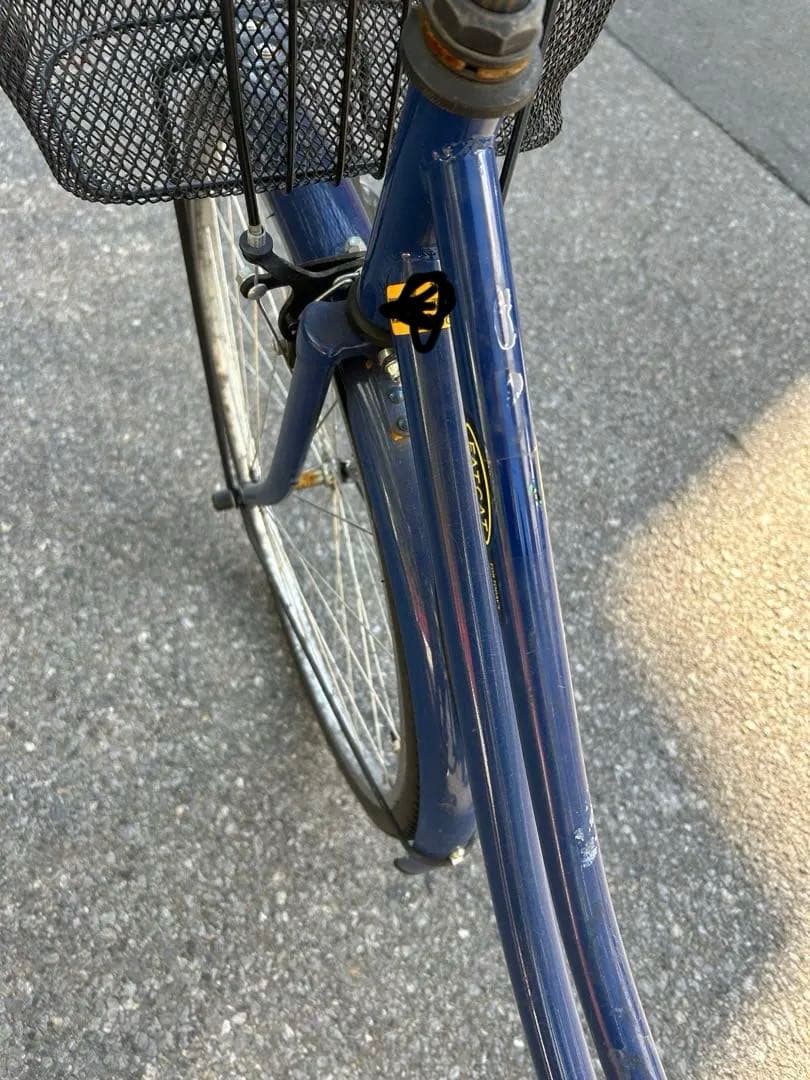 東京都直接引き取り　青色シティサイクル 前カゴ付き