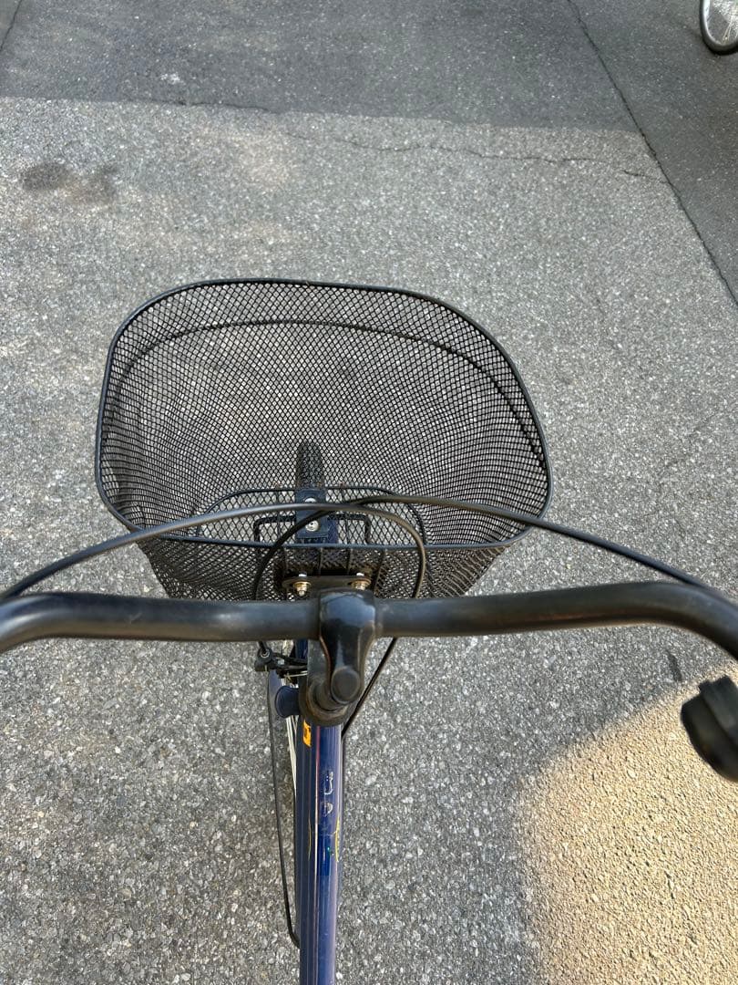 東京都直接引き取り　青色シティサイクル 前カゴ付き