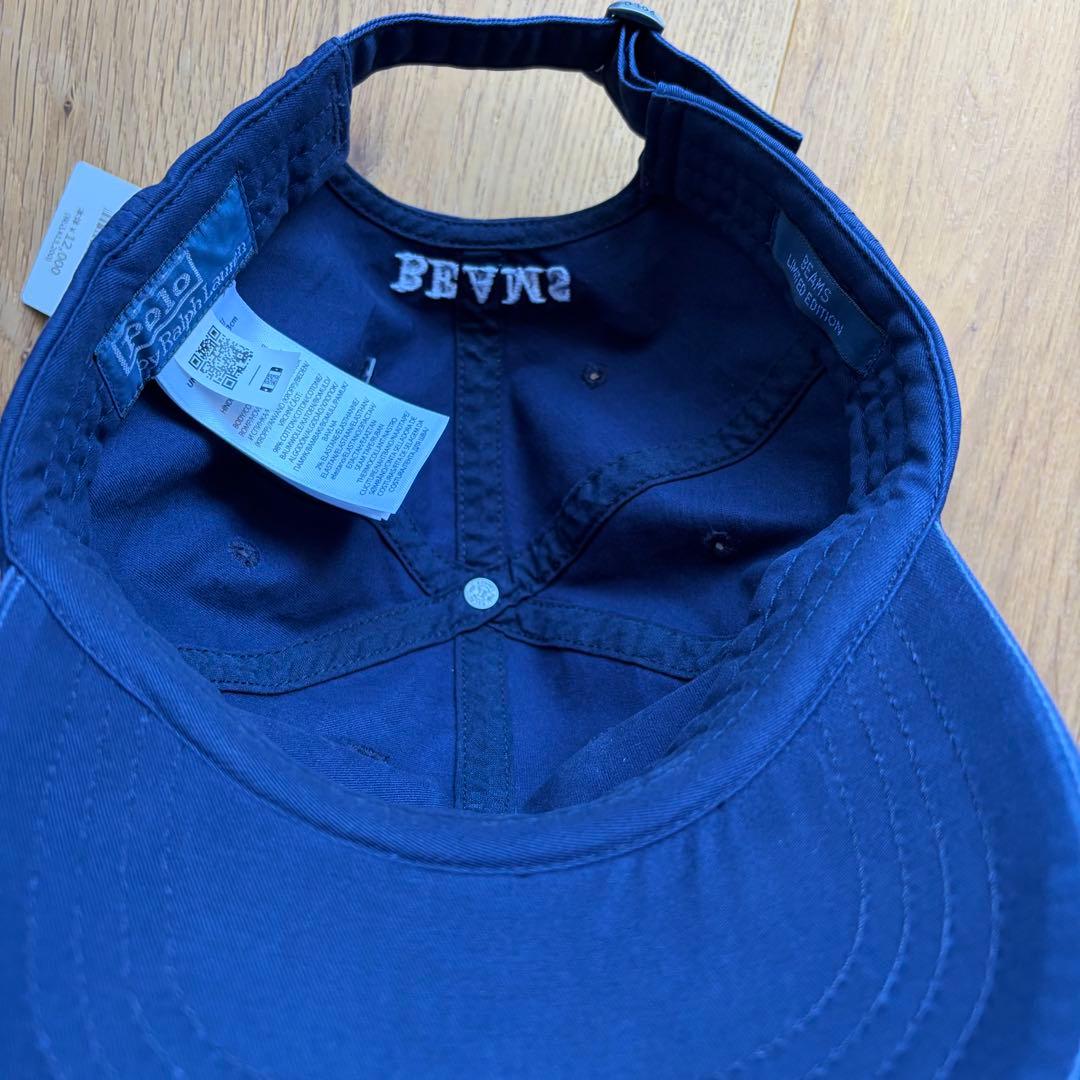 【新品未使用】 ビームス 別注 ラルフローレン キャップ 25SS ネイビー