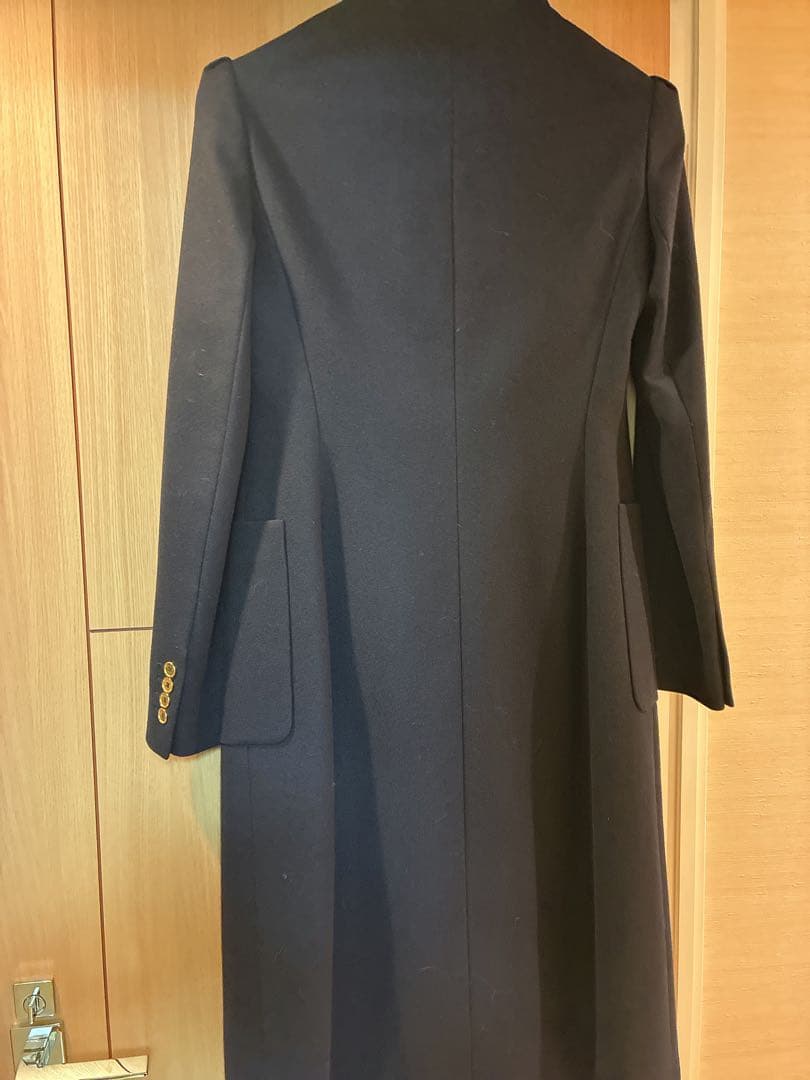 CELINE 値下げウール　カシミヤ混　トリオンフコート　ロング丈