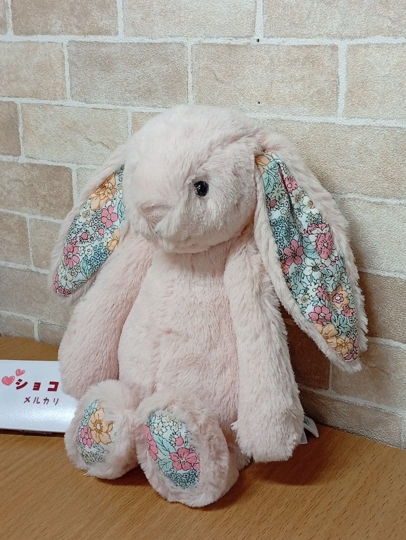 美品　 blossom blush bunny　うさぎぬいぐるみ