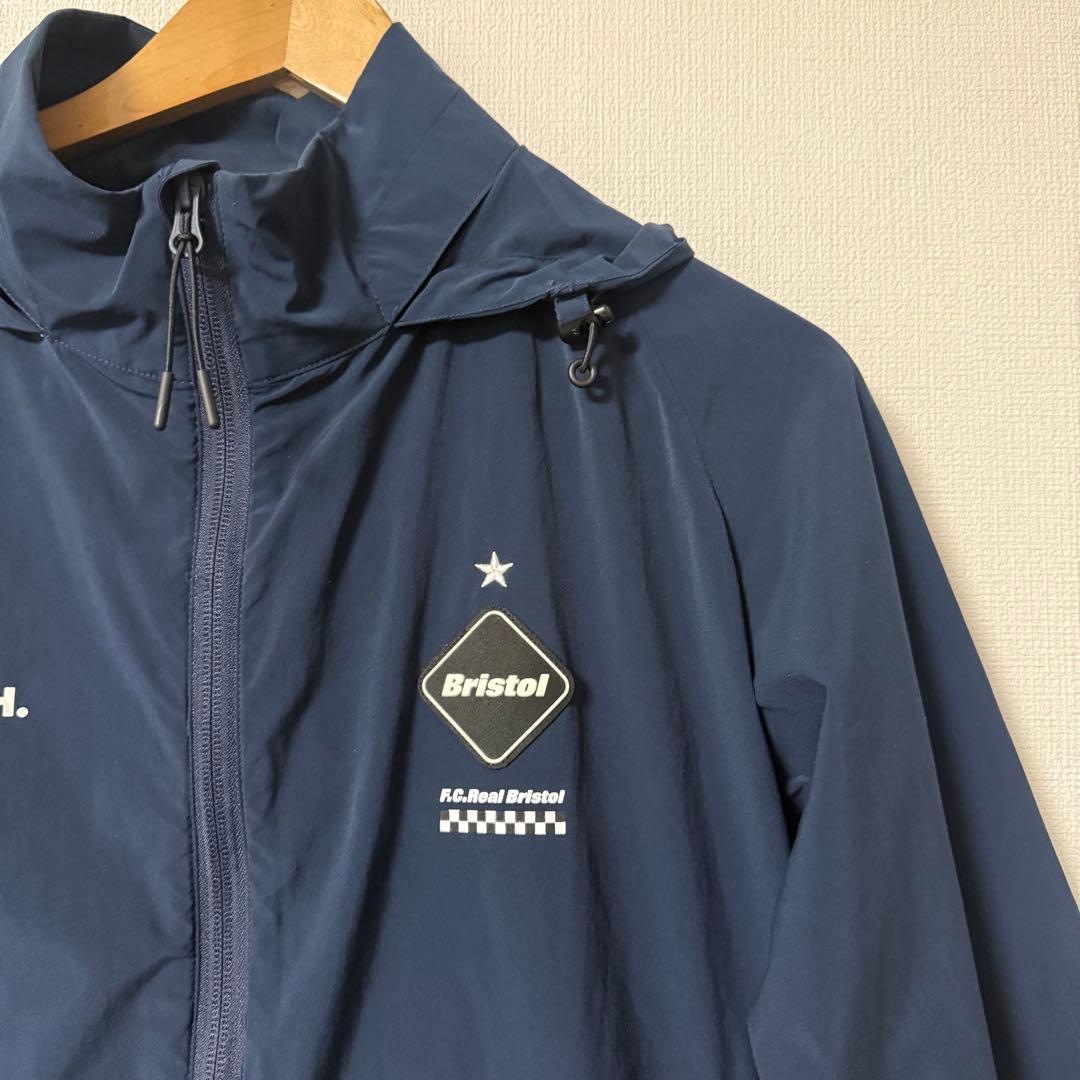 ブリストル　F.C.R.B. ジップアップパーカー　ジャージ　シンプル　ネイビー