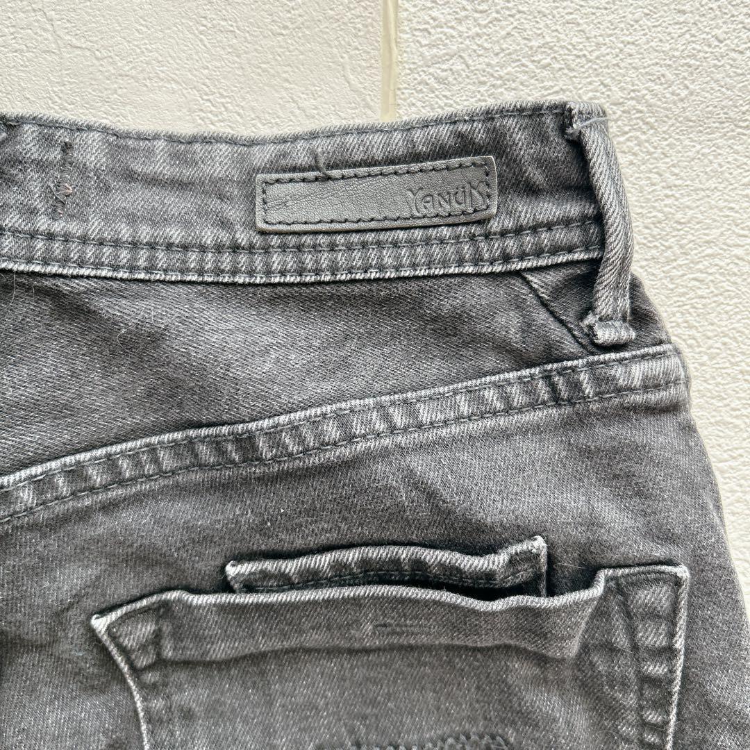 美品✨Yanuk ヤヌーク ブラック ストレートデニム LEA ハイウエスト