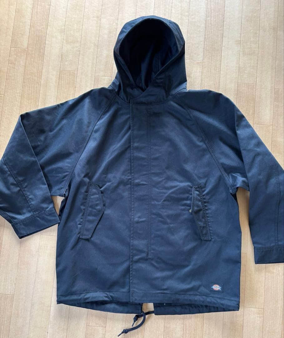 新品Dickies ディッキーズ　モッズコート M 黒　フード付　コート