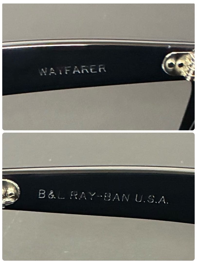 【希少美品】 70s B&L RAY-BAN ウェイファーラー　5022 芯無し