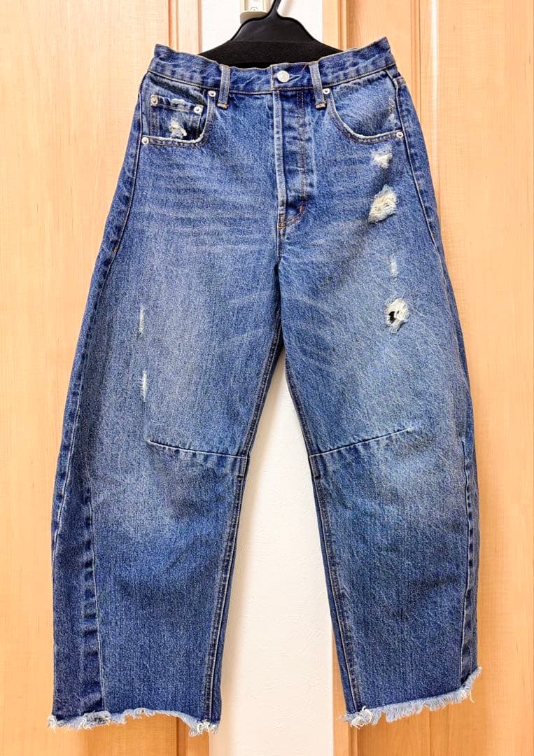 ラウンジドレス LOUNGEDRESS コクーンデニム カーブデニム S