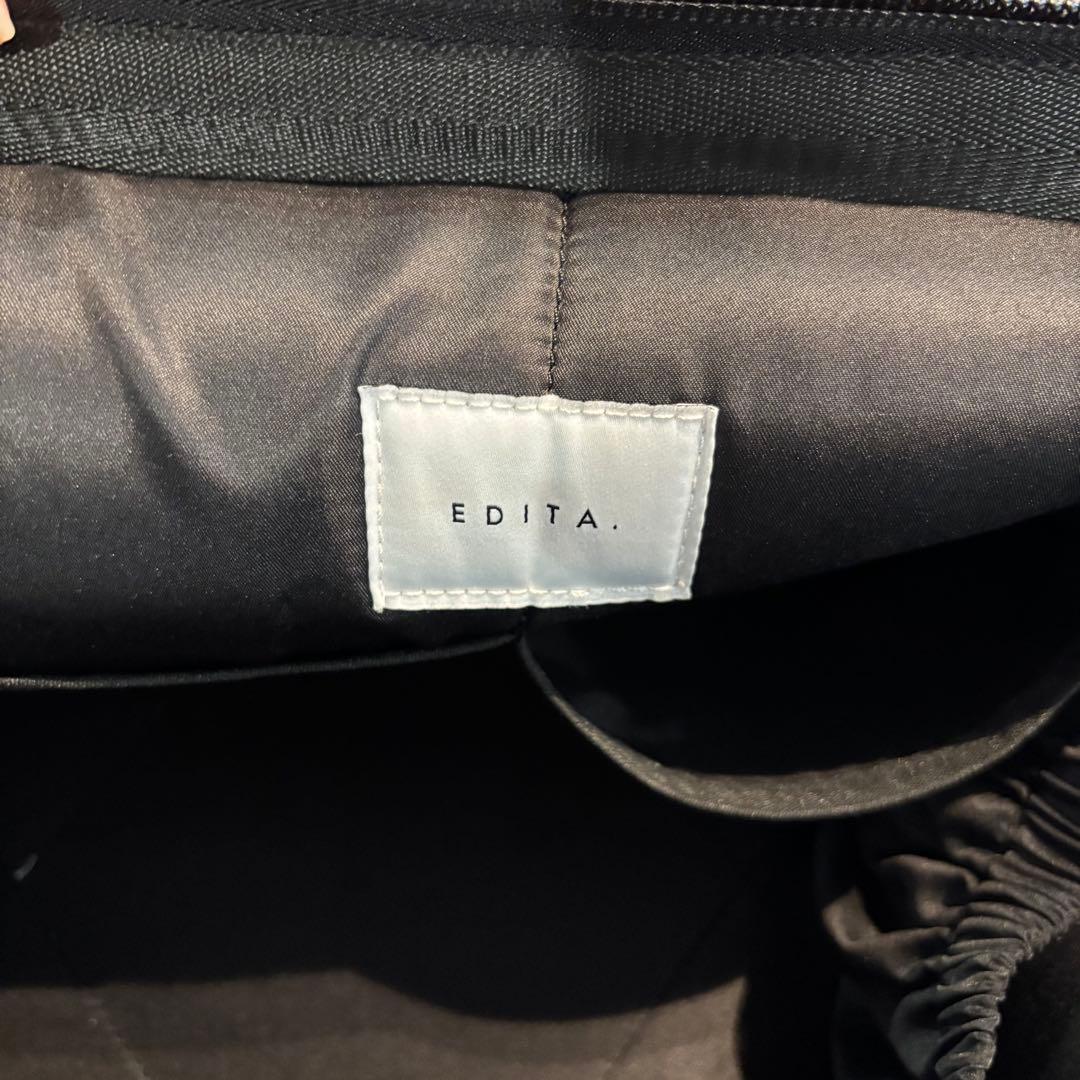 EDITA ネオプレンボストンバッグ　M ブラック