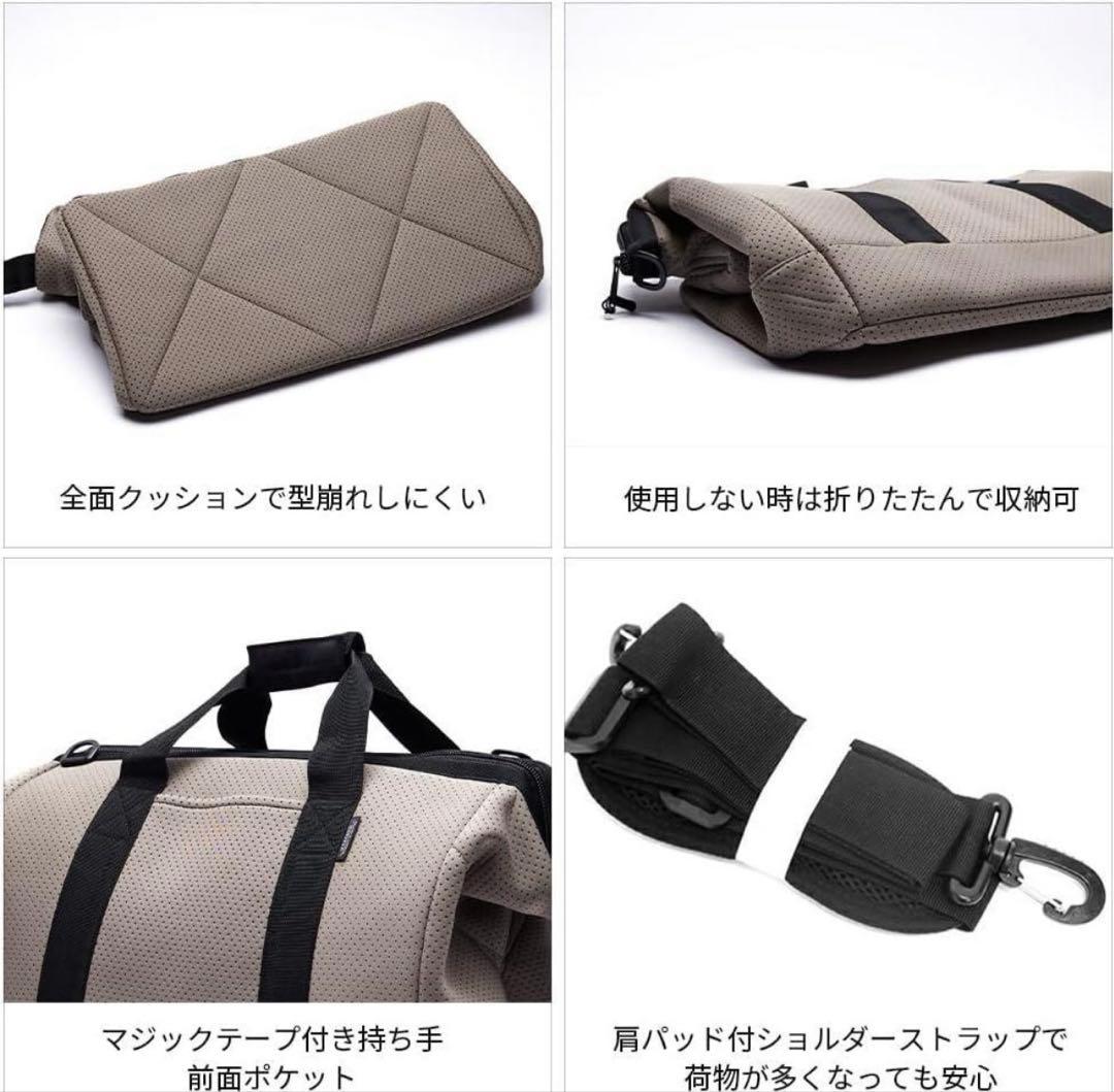 EDITA ネオプレンボストンバッグ　M ブラック