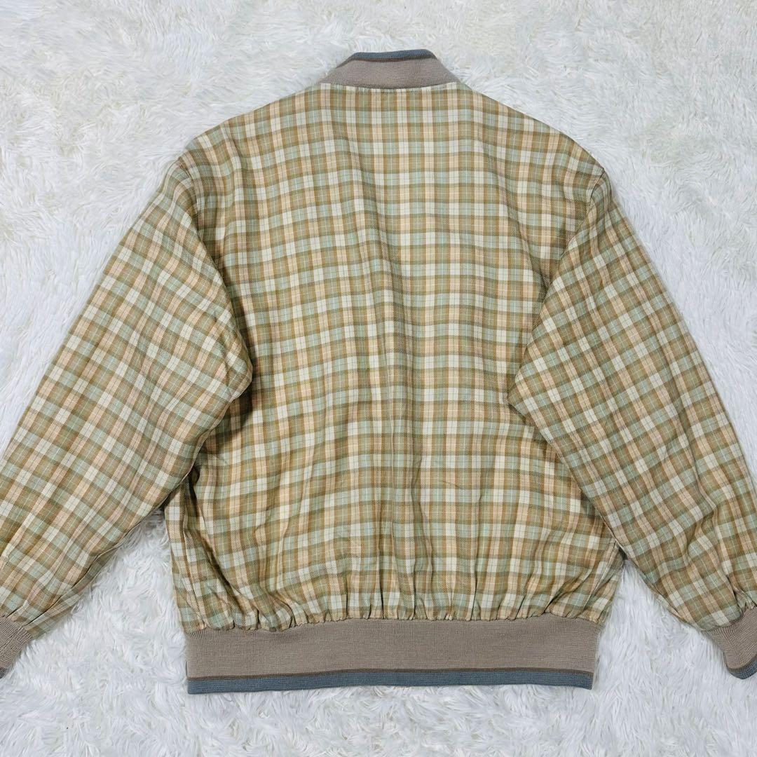 美品✨90s イヴ・サンローラン スイングトップ フルジップ チェック パステル