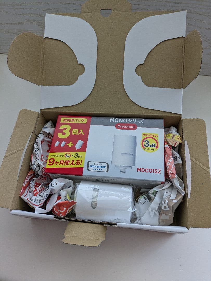 浄水器交換カートリッジ MDC01SZ 　3本に1本　計4本　1年分　純正　正規
