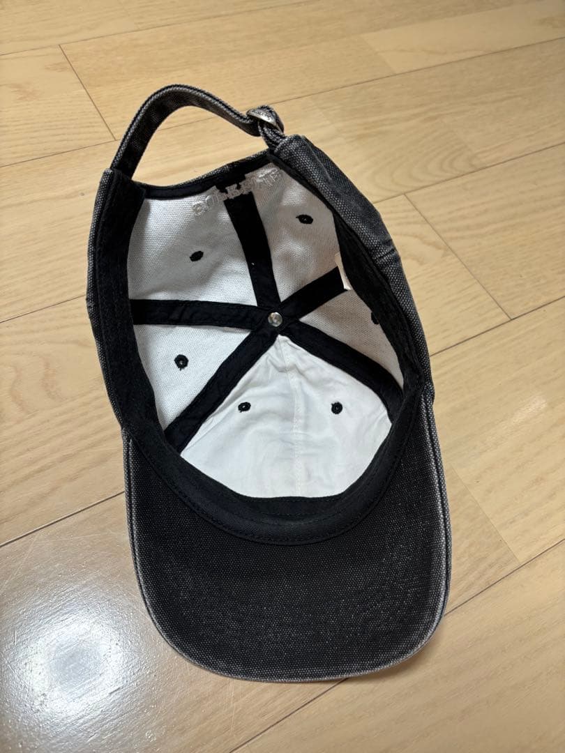 supreme Sロゴ キャップ 6-Panel ブラック　黒色　美品　cap