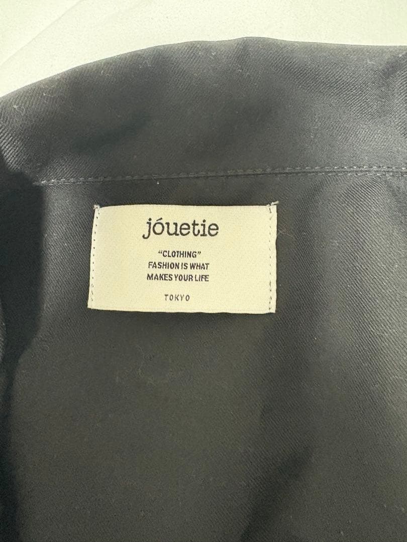 jouetie スリーブリボンジャケットミニワンピース ブラック ベルト付き