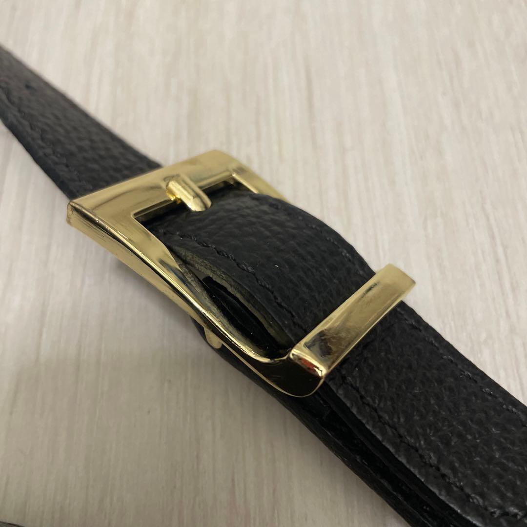 AULENTTI ボディバッグ 黒 レザー