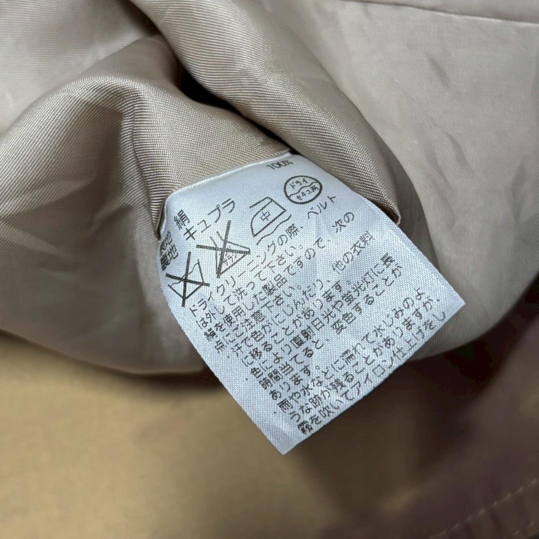 専用Aquascutum シルク100% 高級 光沢 トレンチコート N2737
