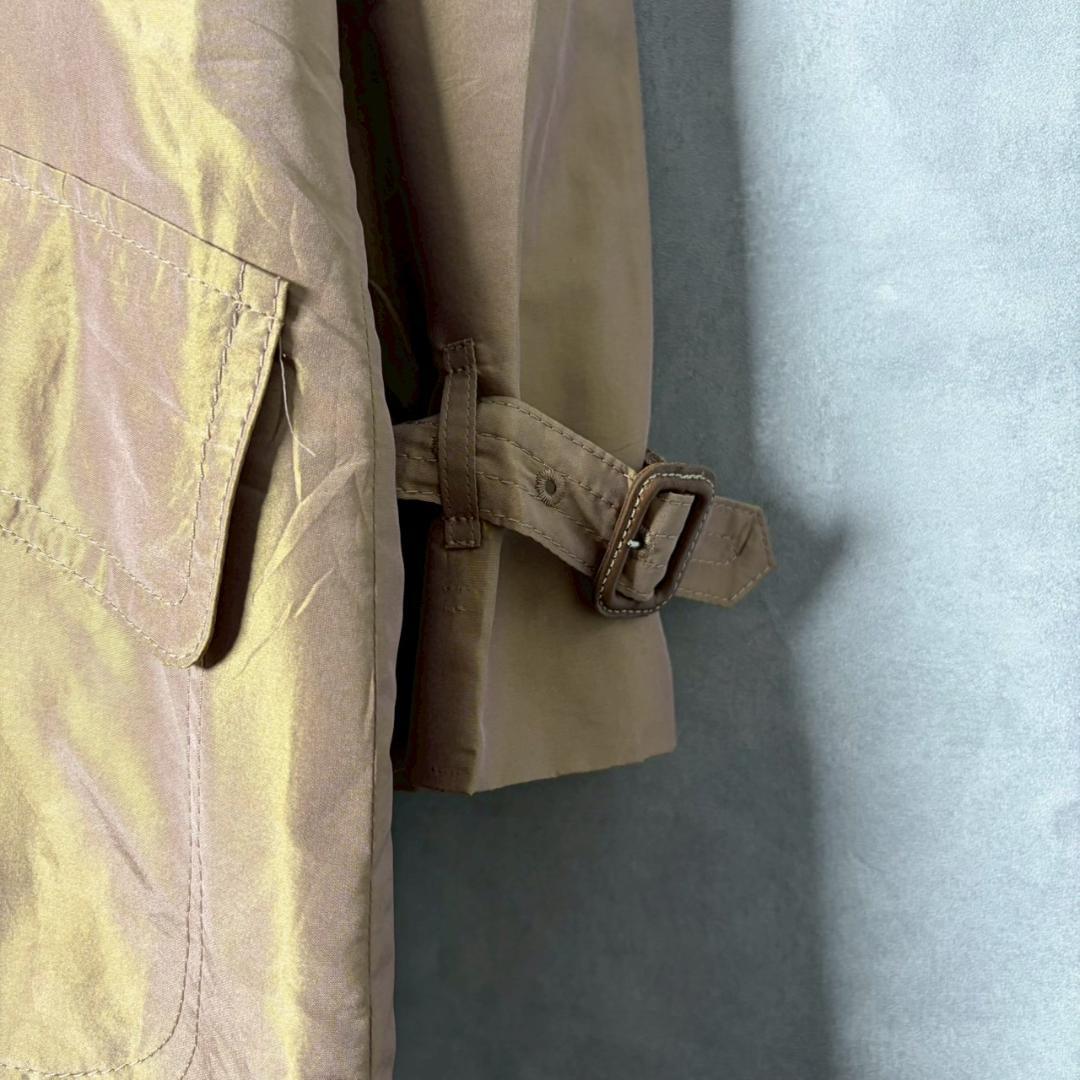 専用Aquascutum シルク100% 高級 光沢 トレンチコート N2737