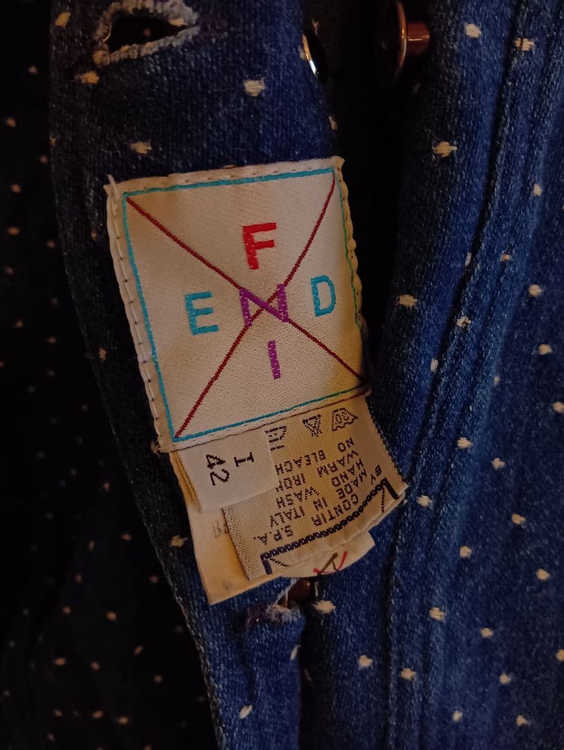 FENDI デニムワンピース イタリア製 春服