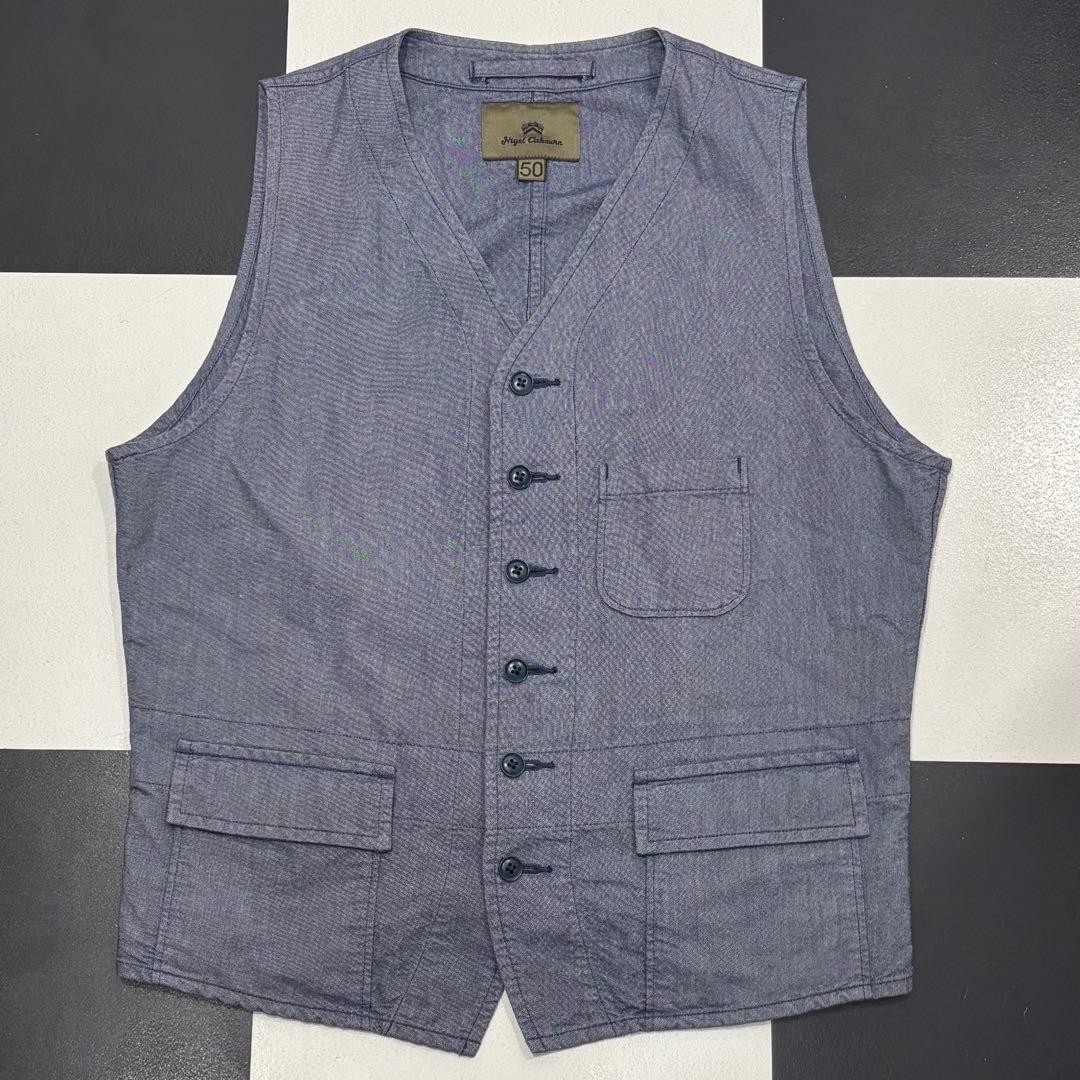 nigel cabourn ホスピタル ベスト 50 シンチ ワーク L