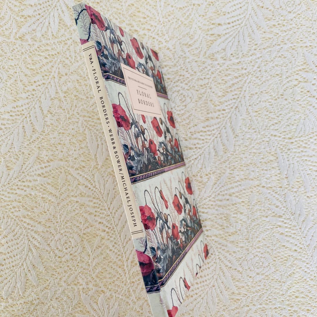 洋書　古書　ヴィクトリア&アルバート博物館カラーブック　フローラル2冊セット♪