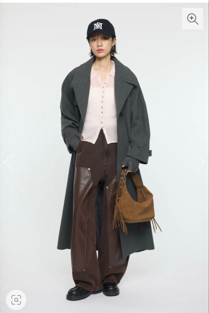 ねこ　MOUSSY F/LEATHER DOUBLE KNEE