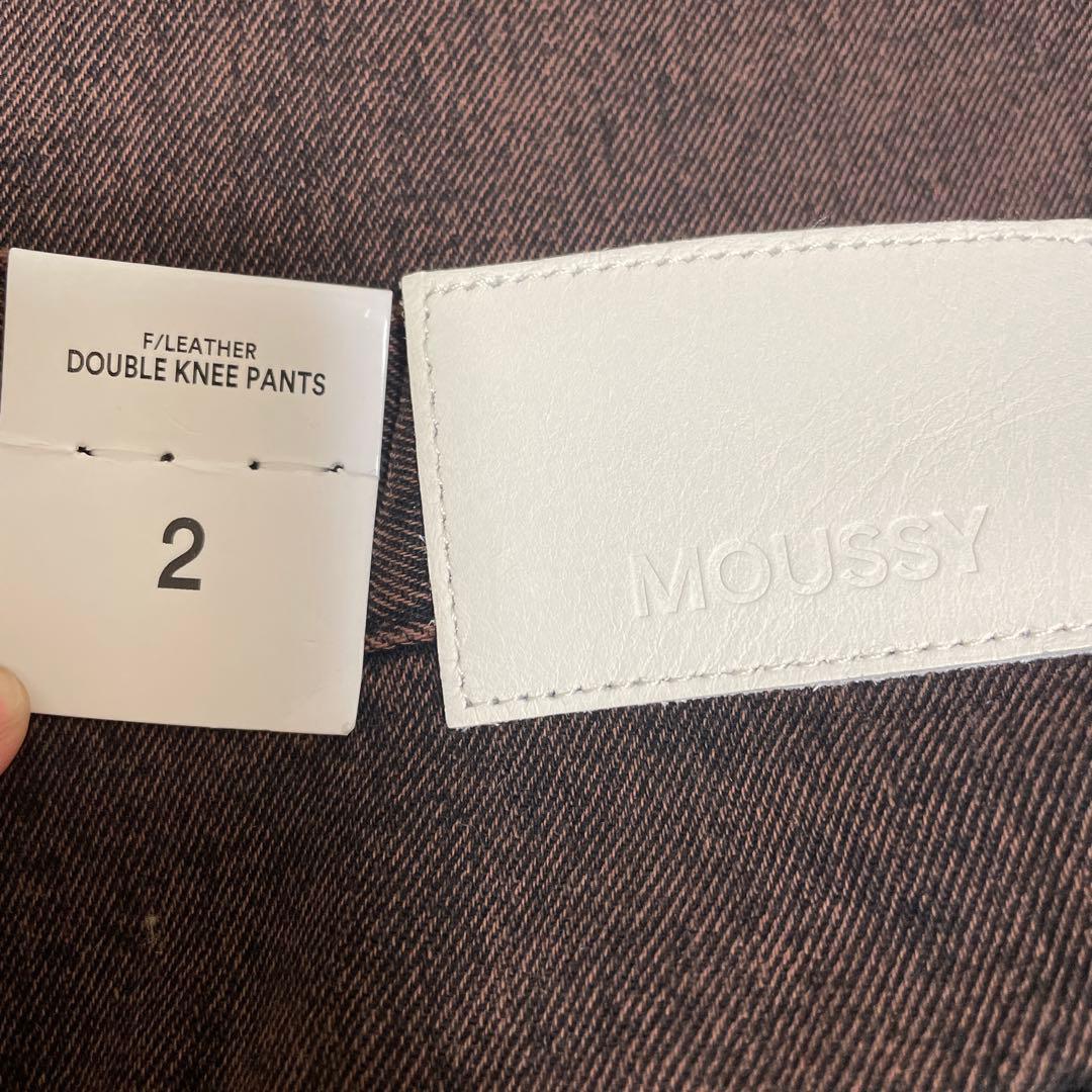 ねこ　MOUSSY F/LEATHER DOUBLE KNEE