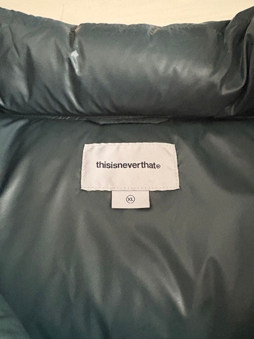 【美品】thisisneverthat ダウンベスト ダークグリーン