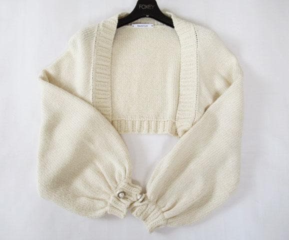 美品 DAISY LIN フォクシー　ジュエル　マーガレット　カーディガン