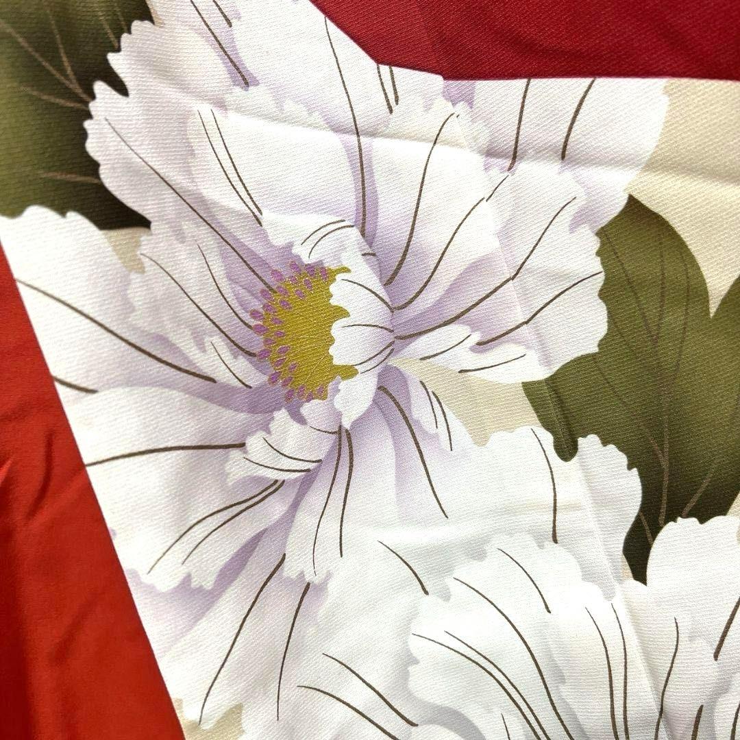 振袖　襦袢セット　金彩　牡丹　縦縞　花模様　成人式 晴れの日 着物 052a p