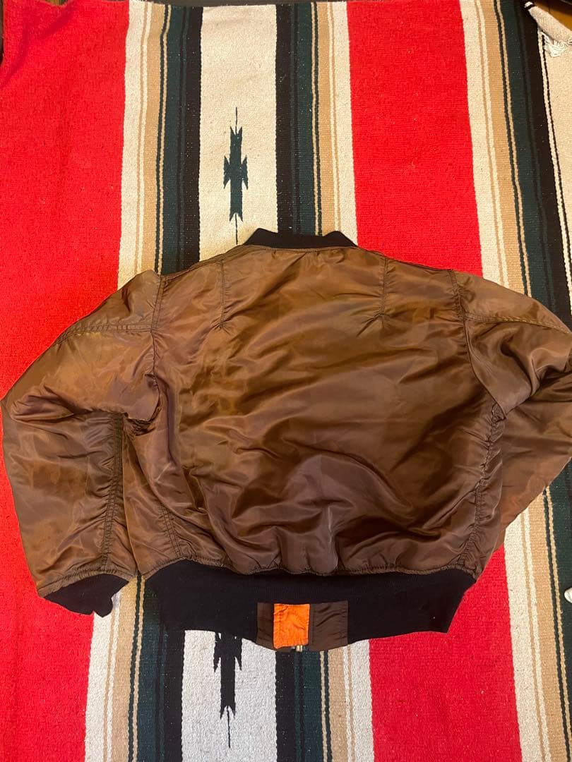 ALPHA INDUSTRIES MA-1 US70s80s サンフェード 短丈
