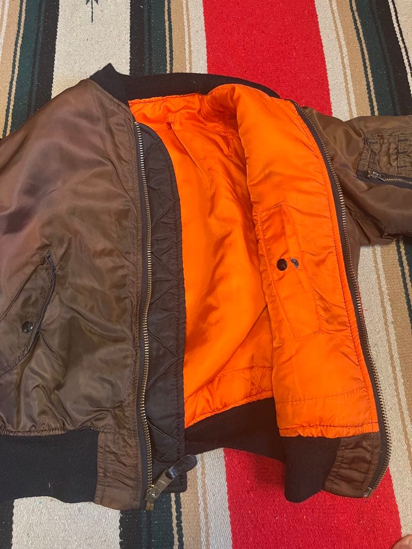 ALPHA INDUSTRIES MA-1 US70s80s サンフェード 短丈