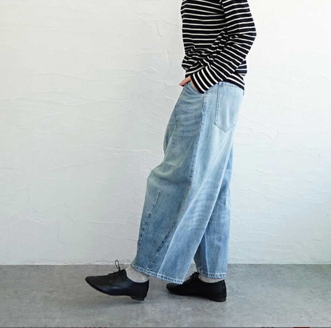 UNPLE(アンプル) コットンデニムタックバルーンパンツ