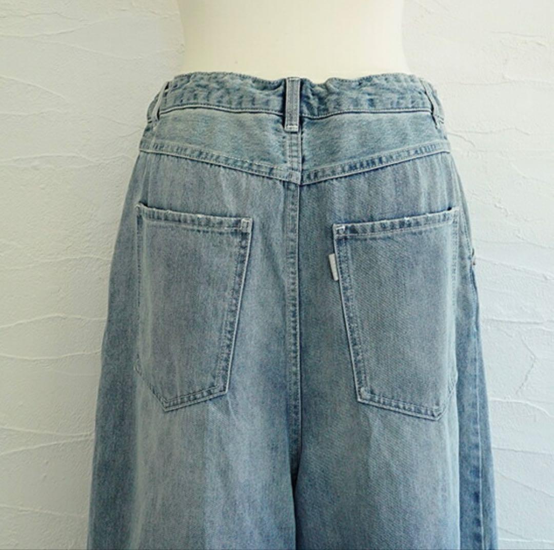 UNPLE(アンプル) コットンデニムタックバルーンパンツ