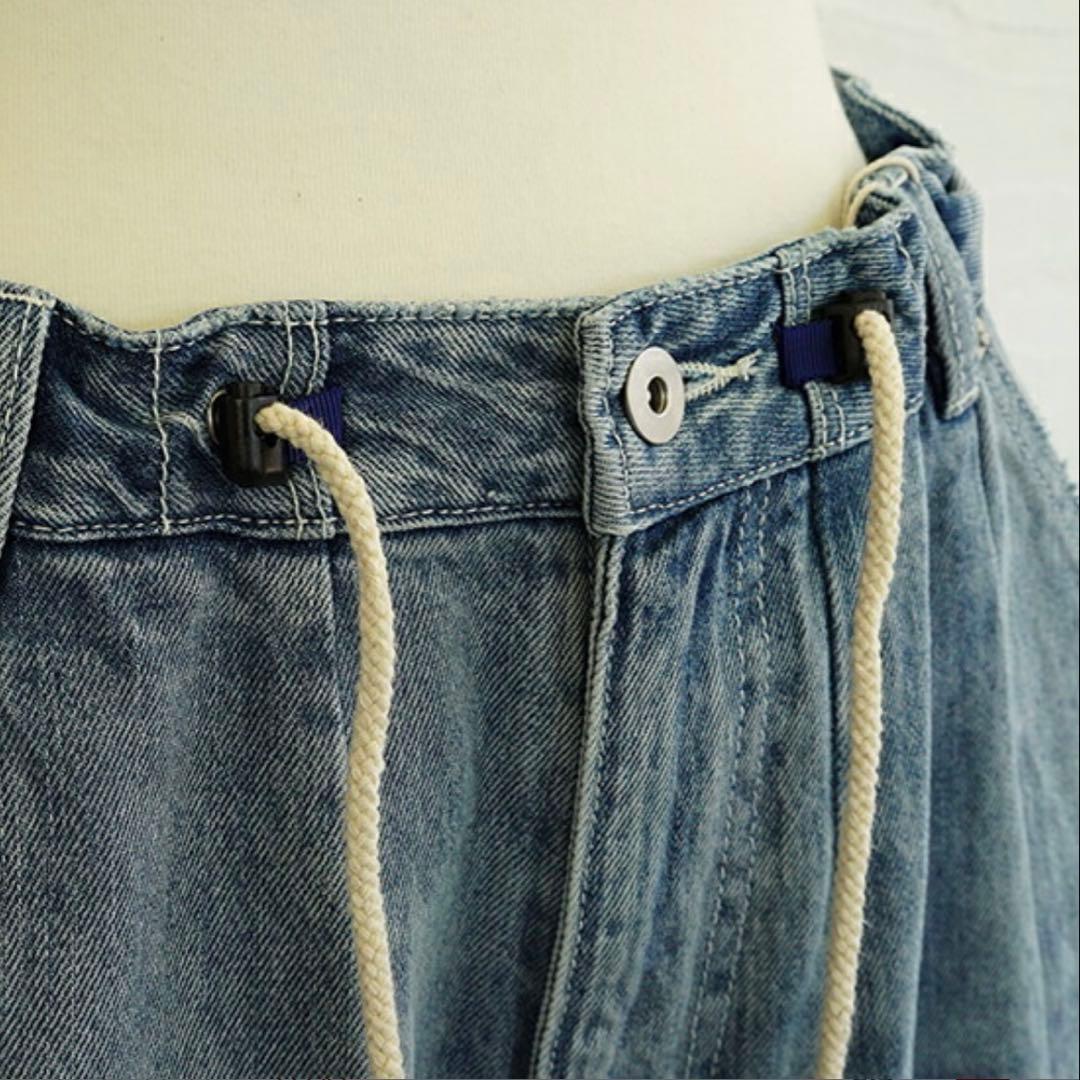 UNPLE(アンプル) コットンデニムタックバルーンパンツ