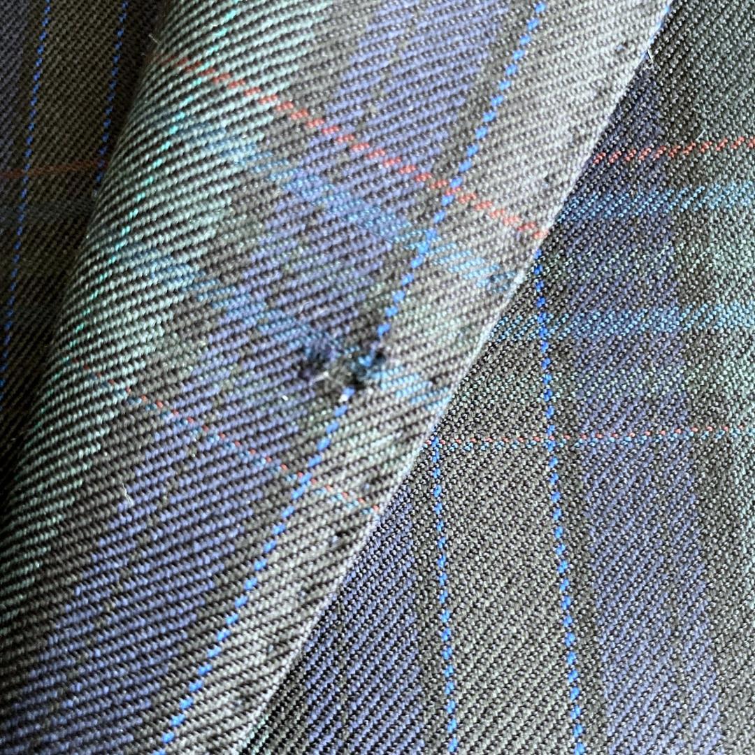 希少ＸＬ/ＡＢ７　BURBERRY バーバリー　金ボタンチェックジャケット
