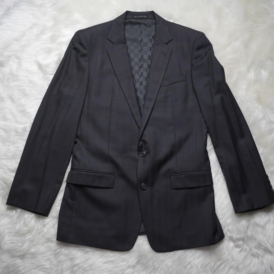 ✨美品✨コムサデモード スーツ シングル シルク キュプラ メンズ 総裏地