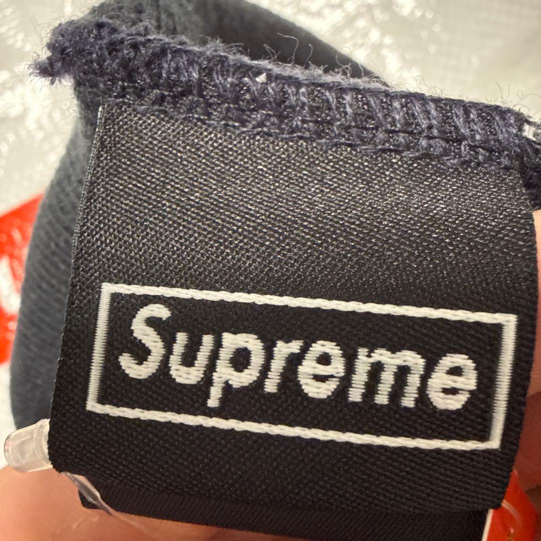Supreme ニット帽 黒 新品　ニューエラコラボ