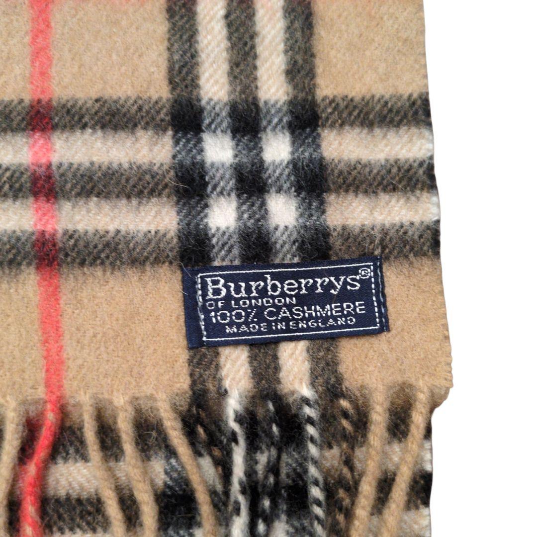 【ピンクの猫】Burberrys カシミヤ100％ マフラー