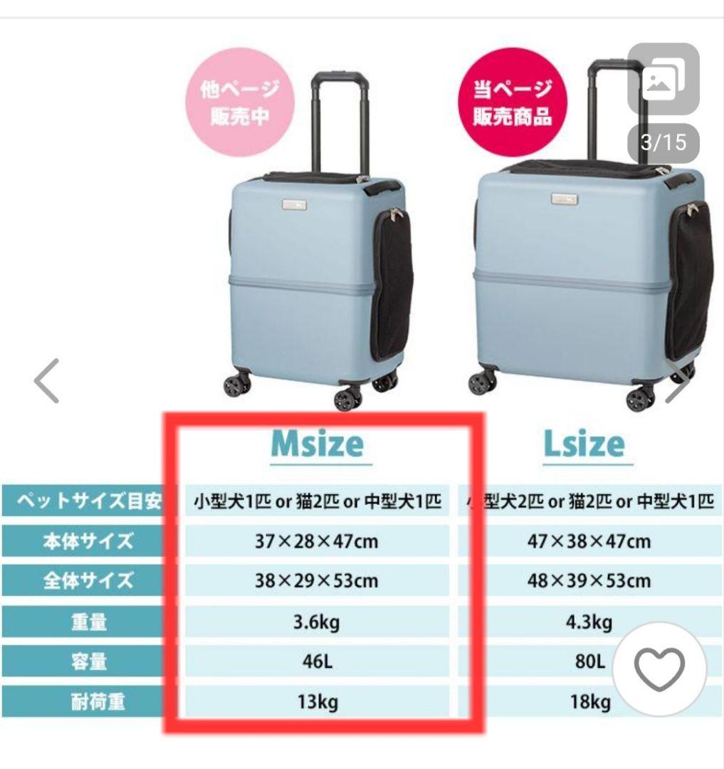 キキララ出品【美品】ペット用キャリーケース、PETiCO