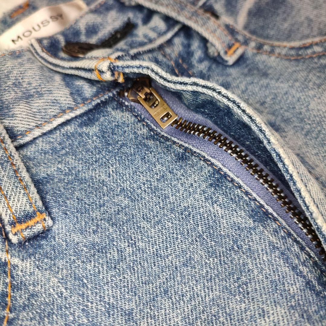 MOUSSY size 23 MVS フレアデニム ライトブルー マウジー