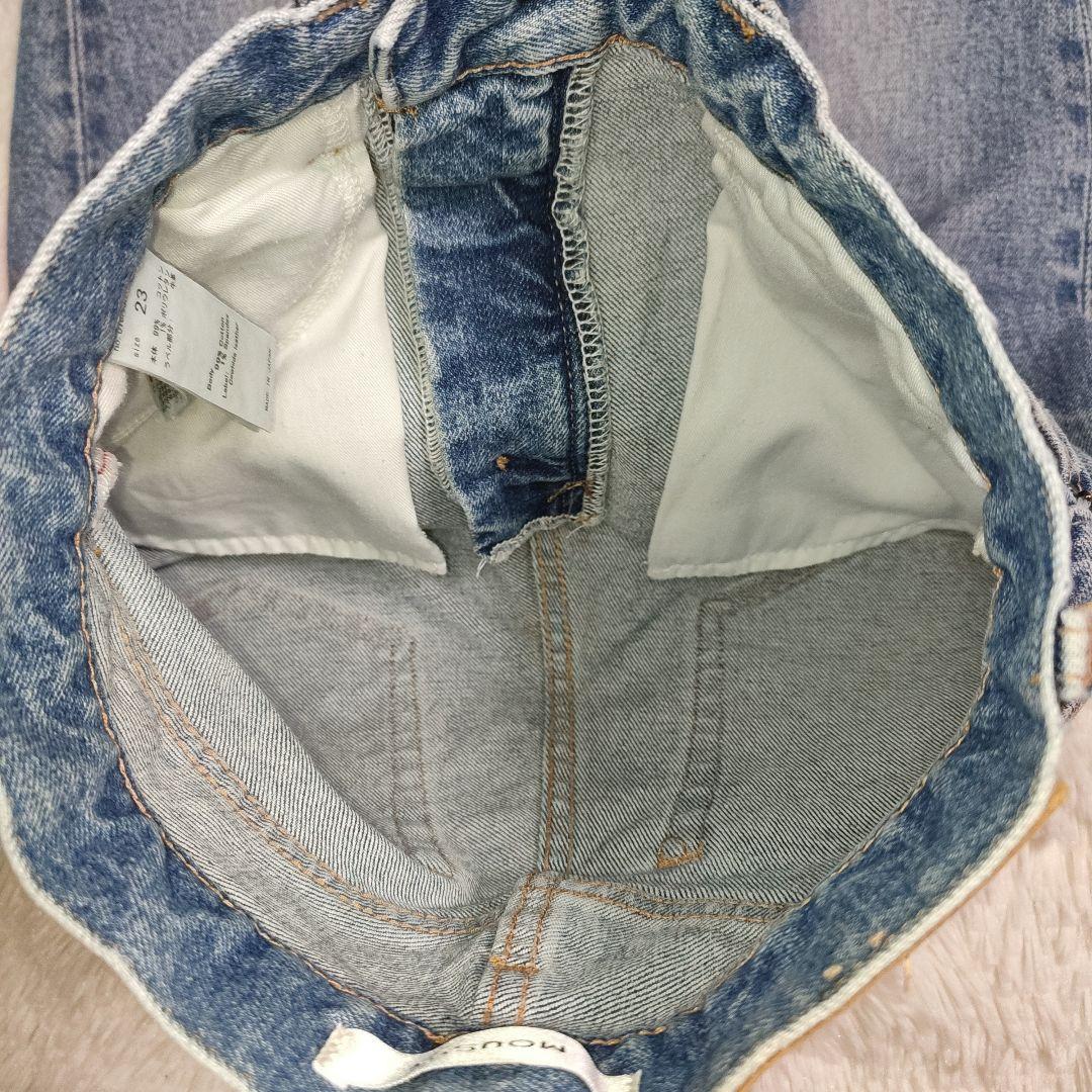 MOUSSY size 23 MVS フレアデニム ライトブルー マウジー